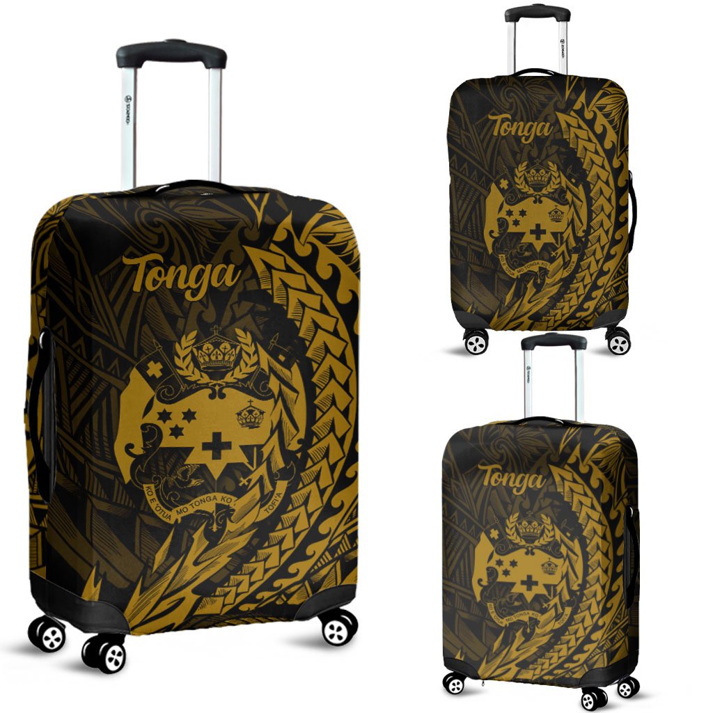 Tonga Luggage Covers - Wings Style Black - Polynesian Pride