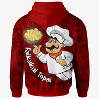 Tonga Hoodie Coconut Dishes Red - Polynesian Pride
