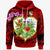 Tonga Hoodie The Love of Blue Crowned Lory Unisex Red - Polynesian Pride