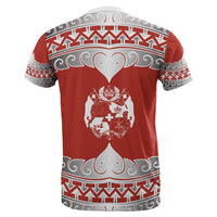 Tonga All Over T Shirt Tongan Wave Style - Polynesian Pride