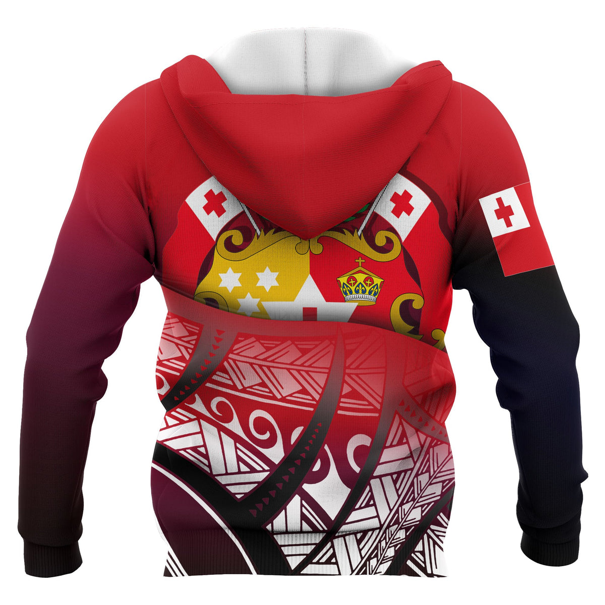 Tonga Coat of rms Hoodie Polynesian Pattern - Polynesian Pride