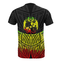 Tonga Polynesian Custom T Shirt Reggae Pride Map and Seal - Polynesian Pride