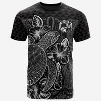 Tonga T Shirt Tonga Coat of Arms Turtle Hibiscus Black Unisex Black - Polynesian Pride