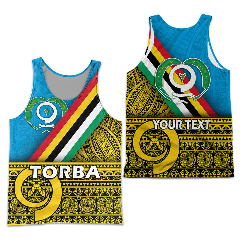 (Custom Personalised) Vanuatu Torba Province Day Combo Men Tank Top and Men Short Torba Flag Color Style LT9 - Polynesian Pride