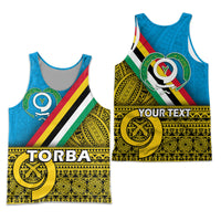 (Custom Personalised) Vanuatu Torba Province Day Combo Men Tank Top and Men Short Torba Flag Color Style LT9 - Polynesian Pride