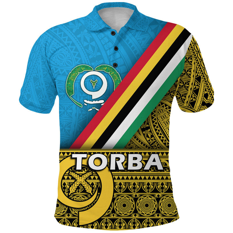 Vanuatu Torba Province Day Polo Shirt Torba Flag Color Style LT9 Yellow - Polynesian Pride