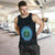 Hawaiian Hawaii Coat Of Arms Inside Men's Tank Top Blue - Glow Style - AH - Polynesian Pride
