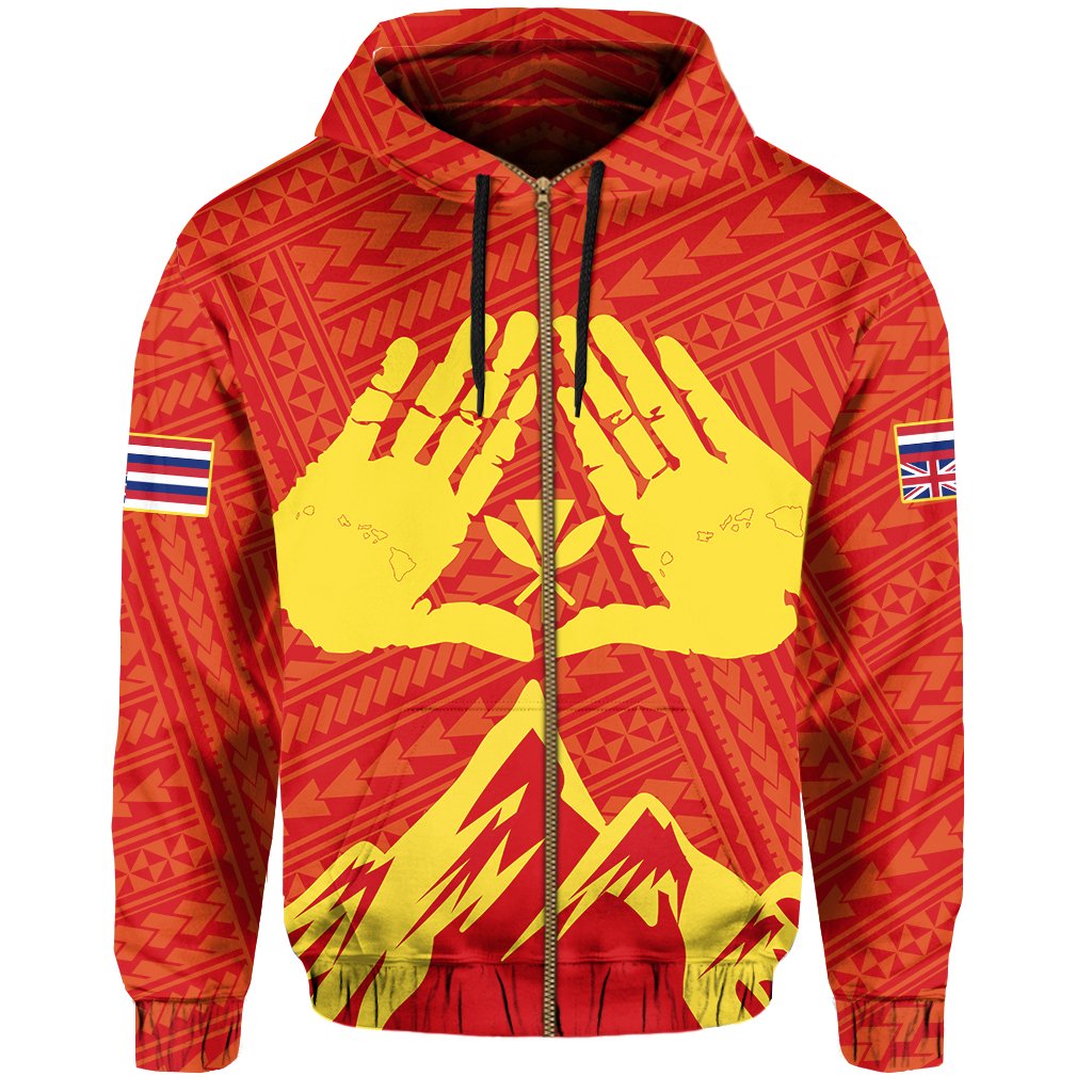 Mauna Kea Needs You Zipper Hoodie - Polynesian Pride