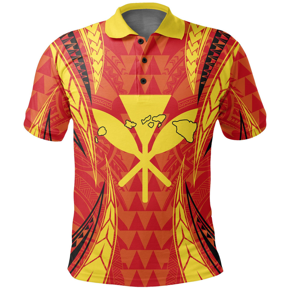 Kanaka Mauna Kea Polynesian Polo Shirt Valeria Style - Polynesian Pride