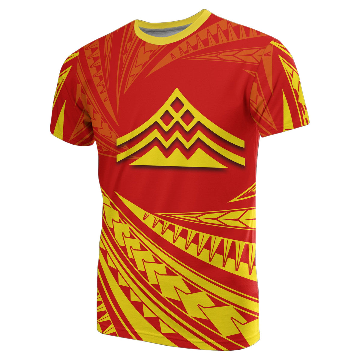 Hawaiian Mauna Kea Polynesian T shirt Tornado Style - Polynesian Pride