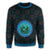 Hawaiian Hawaii Coat Of Arms Inside Sweatshirt Blue - Glow Style - AH - Polynesian Pride