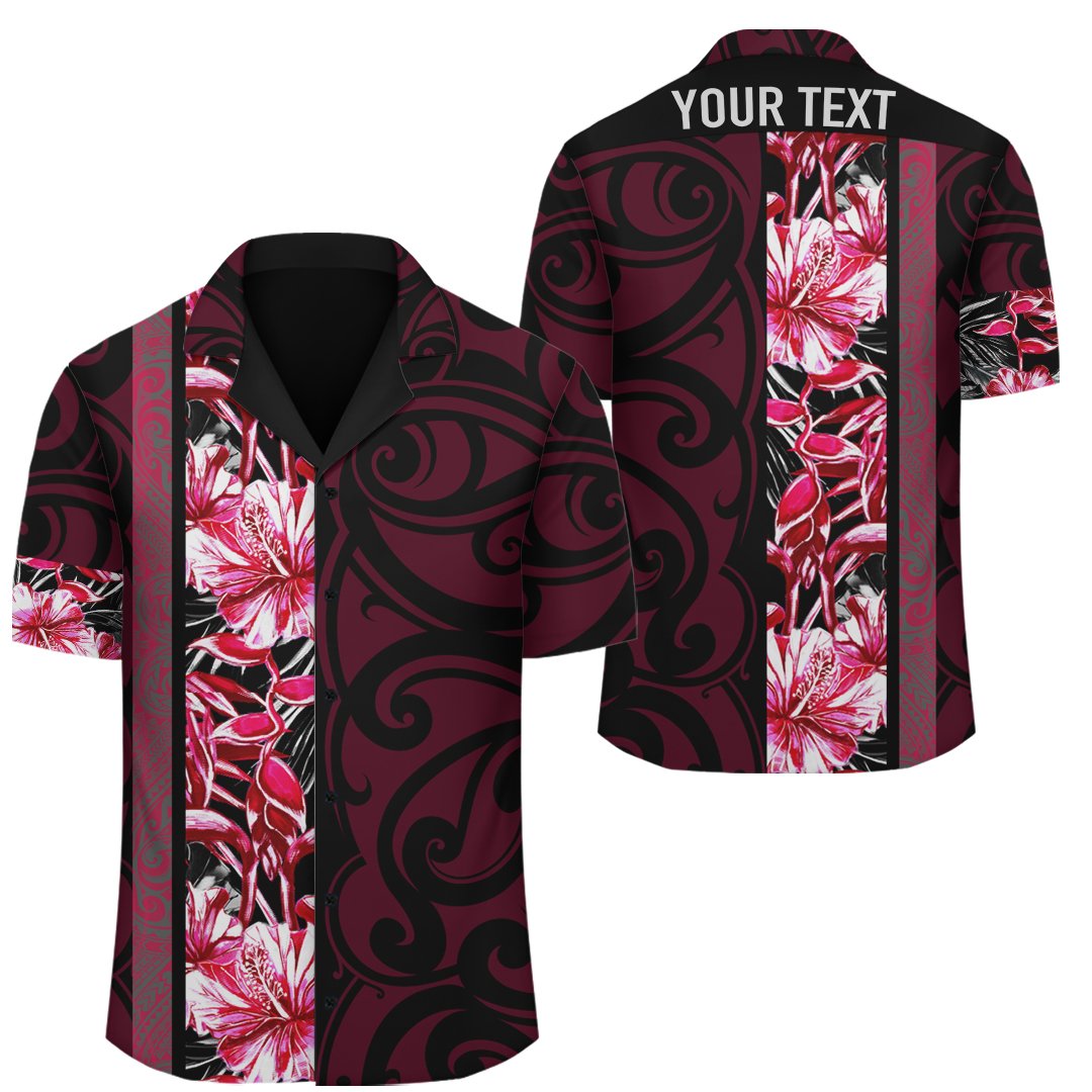 (Personalized) Hawaii Hibiscus Flower Polynesian - Hawaiian Shirt - Domi Style Unisex Pink - Polynesian Pride