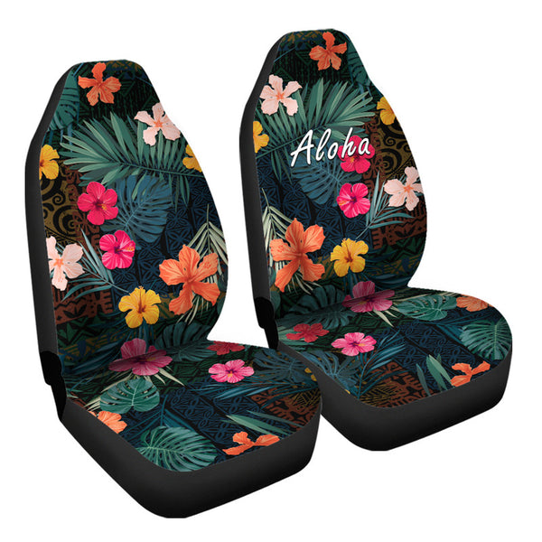 Yap Micronesia Car Seat Covers - Gold Tribal Wave main image 0