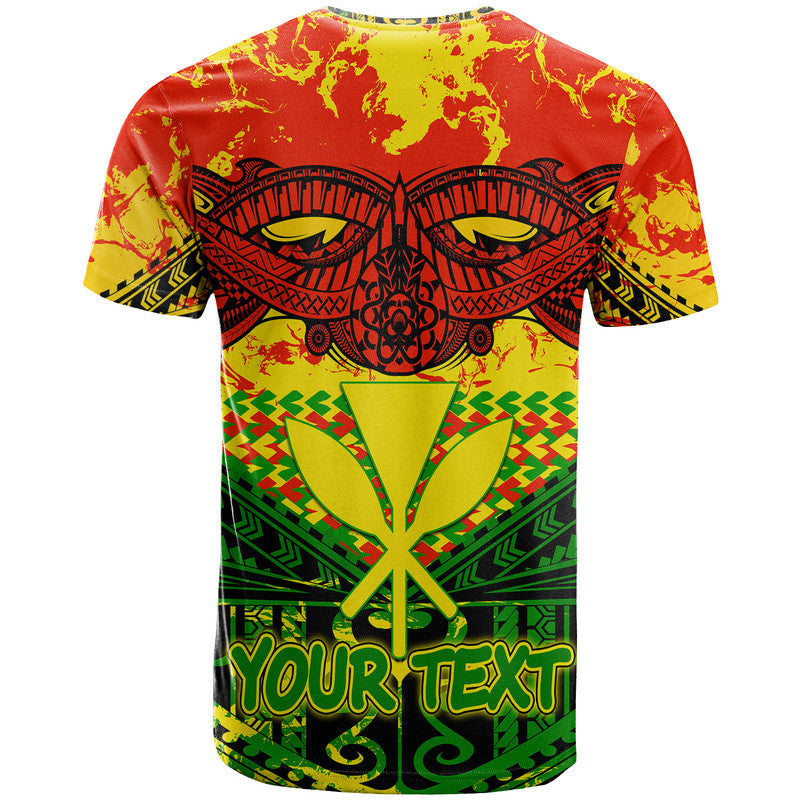 Custom Hawaiian Tribal Kanaka Maoli T Shirt Reggae Polynesian Version LT9 - Polynesian Pride