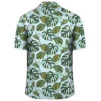 Tropical Flowers Monstera Leaf Hawaiian Shirt - Polynesian Pride
