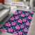 Tropical Flowers With Hummingbirds Palm Leaves Area Rug - AH - Polynesian Pride