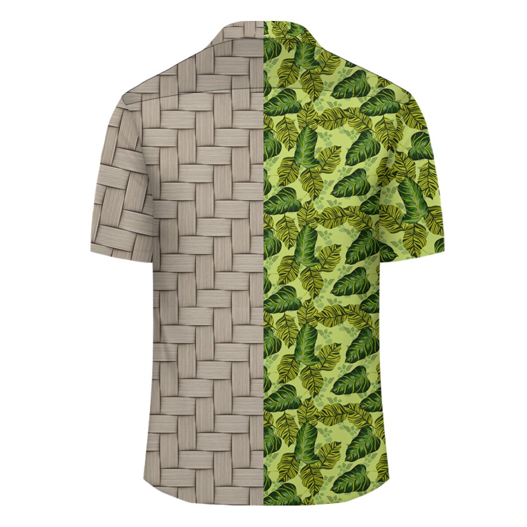 Tropical Green Lauhala Moiety Hawaiian Shirt - Polynesian Pride