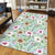 Tropical Hibiscus Palm Leaves Area Rug - AH - Polynesian Pride