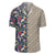 Tropical Hibiscus Red And Plumeria White Lauhala Moiety Hawaiian Shirt - Polynesian Pride