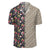Tropical Hibiscus Strelitzia Palm Leaves Lauhala Moiety Hawaiian Shirt - Polynesian Pride