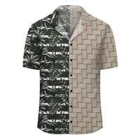 Tropical Line Patttern Lauhala Moiety Hawaiian Shirt - Polynesian Pride