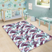 Tropical Monstera Leaf Area Rug - AH - Polynesian Pride