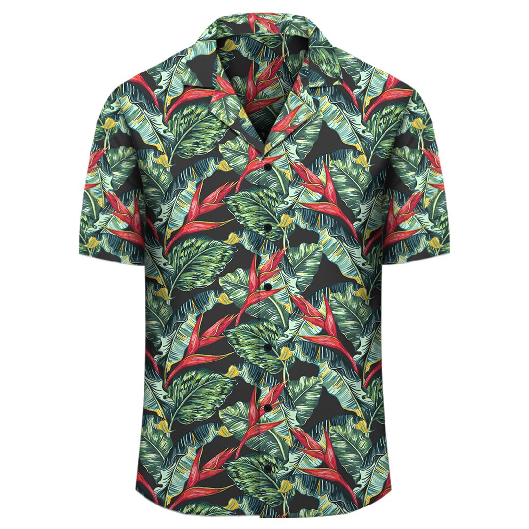 Tropical Monstera Leaf Green Mix Hawaiian Shirt - Polynesian Pride