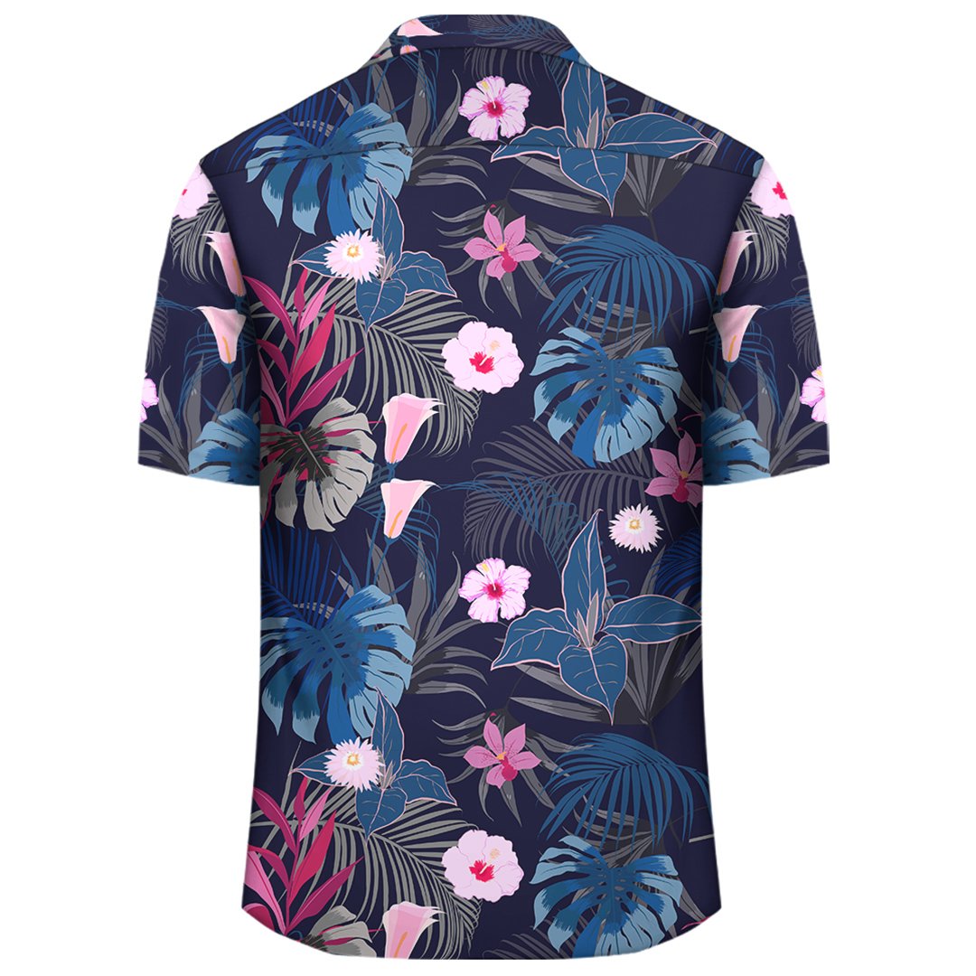 Tropical Palm Tree And Flower Hawaiian Shirt - Polynesian Pride