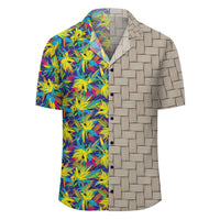 Tropical Pattern Mix Lauhala Moiety Hawaiian Shirt - Polynesian Pride