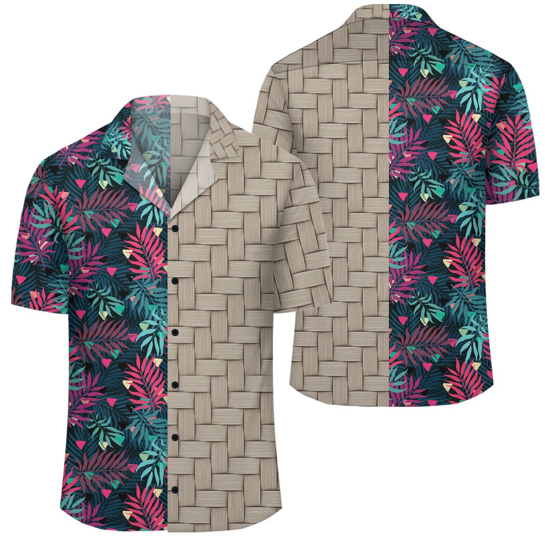 Tropical Pattern Lauhala Moiety Hawaiian Shirt Unisex Art - Polynesian Pride
