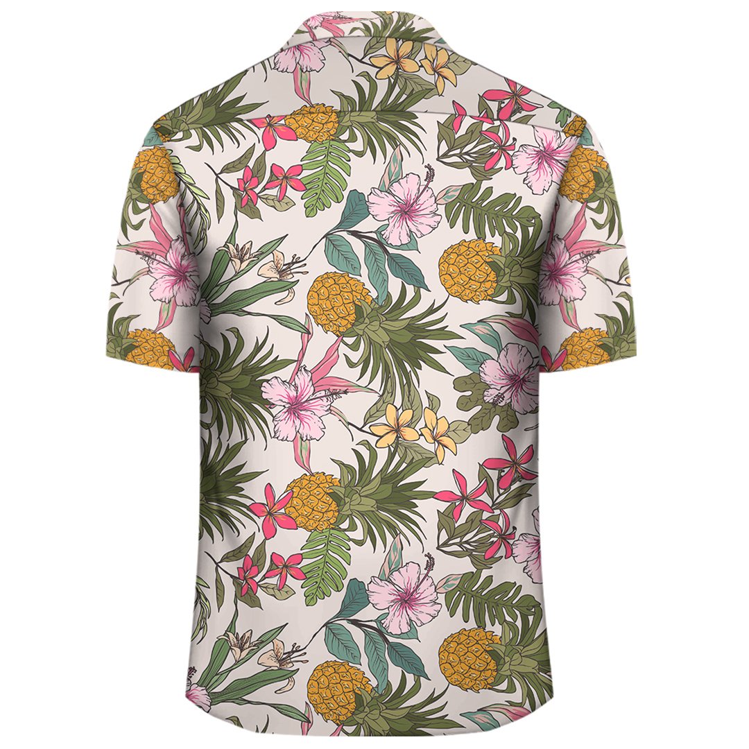Tropical Pineaapple Hawaiian Shirt - Polynesian Pride