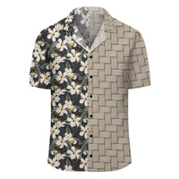 Tropical Toucans Hibiscus Palm Leaves Lauhala Moiety Hawaiian Shirt - Polynesian Pride