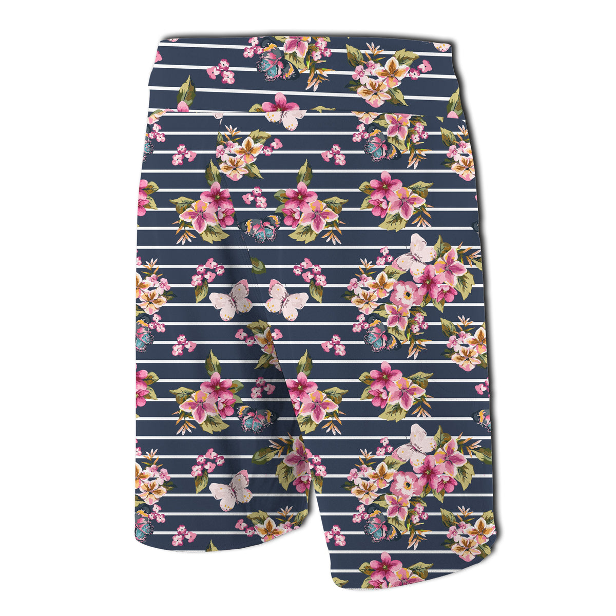 Tropical Butterfly Pink Board Shorts - Polynesian Pride