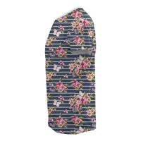 Hawaii Tropical Butterfly Pink T Shirt - Polynesian Pride