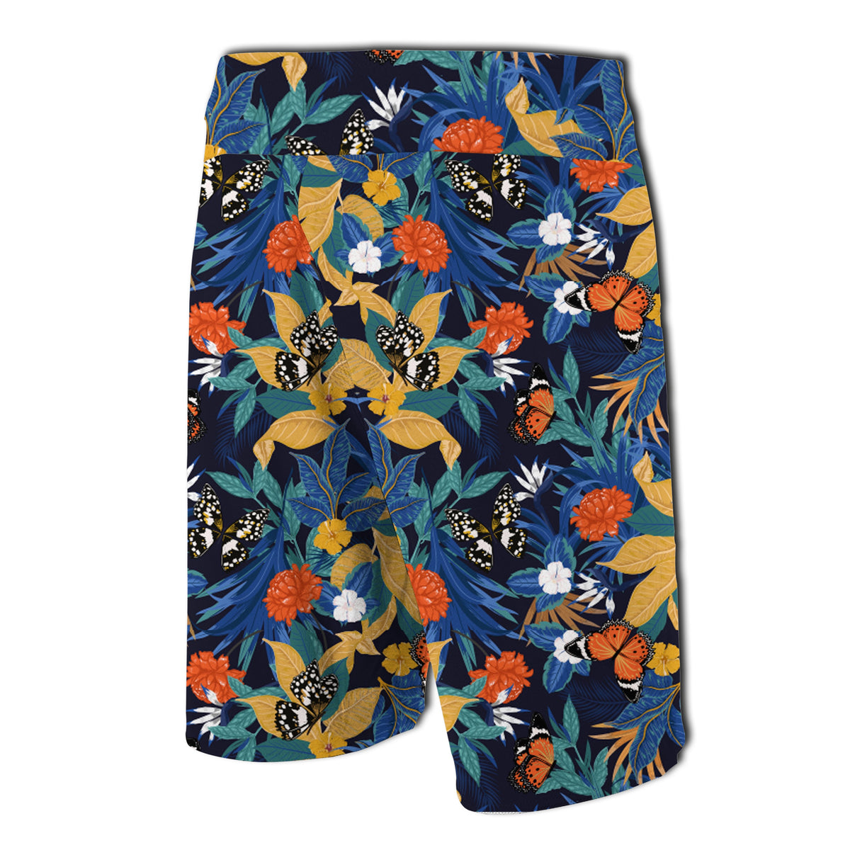 Tropical Buttterfly And Flower Board Shorts - Polynesian Pride