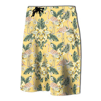 Tropical Flamingo Yellow Board Shorts - Polynesian Pride