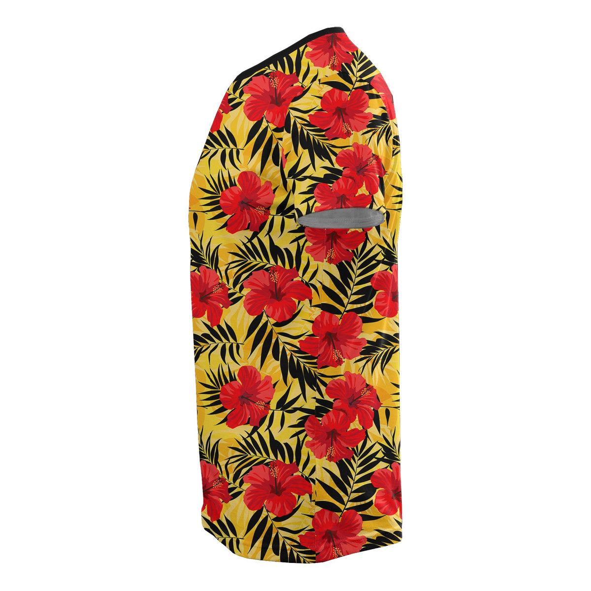 Hawaii Tropical Flowers and Palm Leaves T Shirt - Polynesian Pride