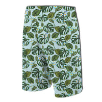 Tropical Flowers Monstera Leaf Board Shorts - Polynesian Pride