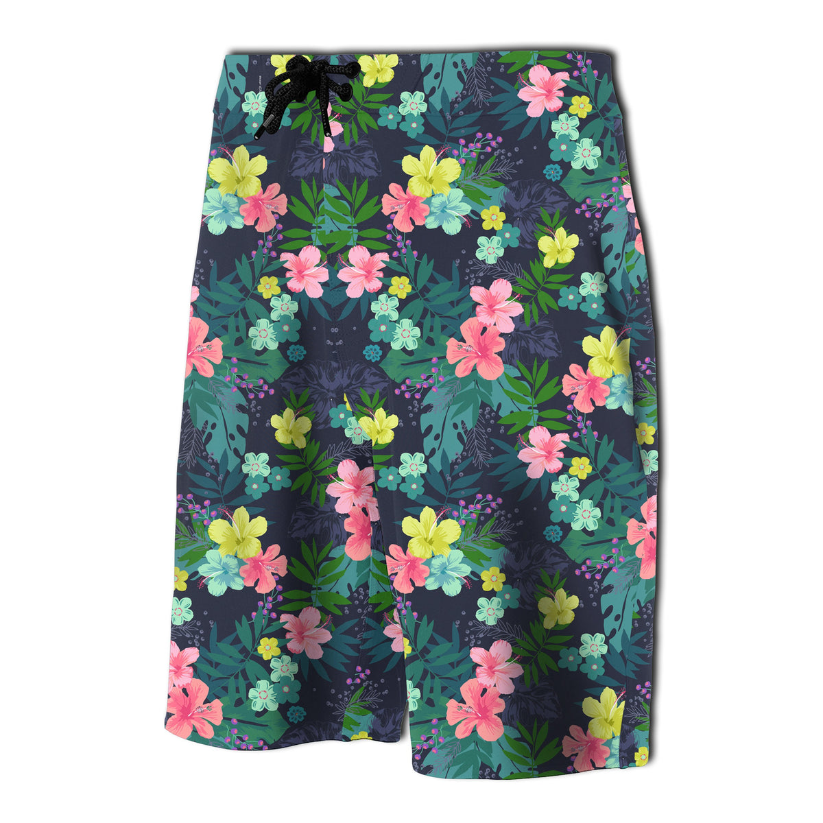Tropical Hibiscus Board Shorts - Polynesian Pride