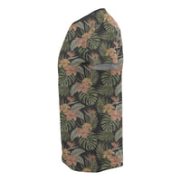 Hawaii Tropical Hibiscus Monstera Leaf T Shirt - Polynesian Pride