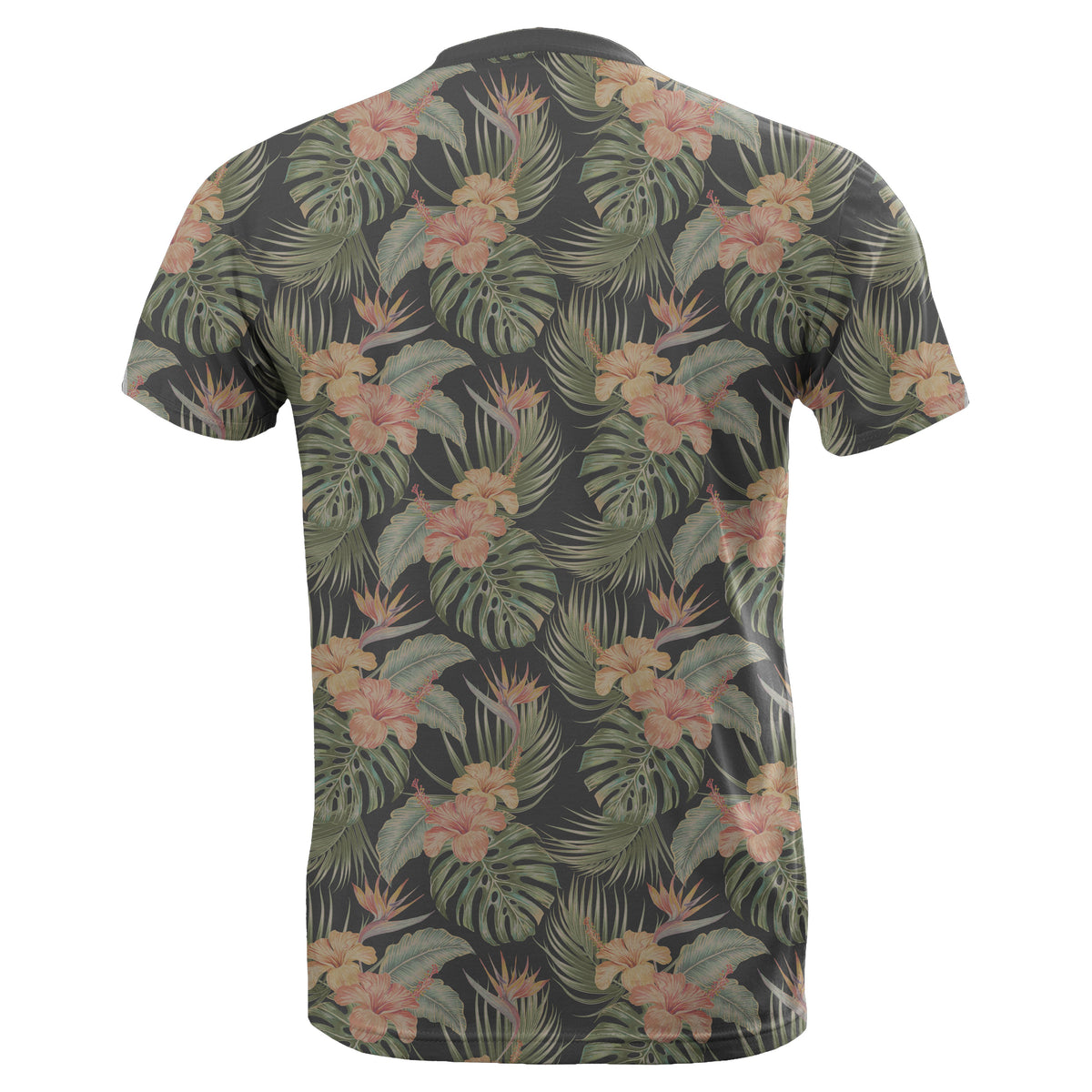 Hawaii Tropical Hibiscus Monstera Leaf T Shirt - Polynesian Pride