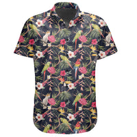 Hawaiian Shirt - Tropical Hibiscus, Strelitzia Palm Leaves Shirt - Polynesian Pride