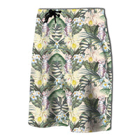 Tropical Jungle Parrots And Flamingos Board Shorts - Polynesian Pride