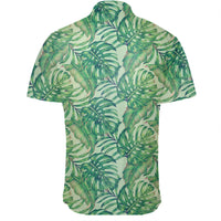 Hawaiian Shirt - Tropical Leaves Jungle Monstera Leaf Shirt - Polynesian Pride