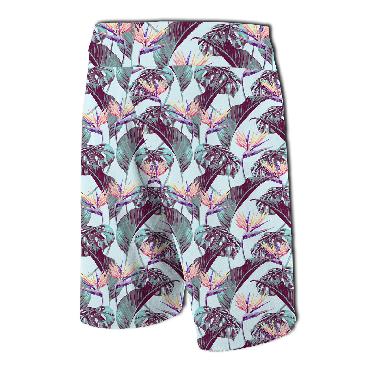 Tropical Monstera Leaf Board Shorts - Polynesian Pride