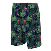 Tropical Monstera Leaf Green Board Shorts - Polynesian Pride