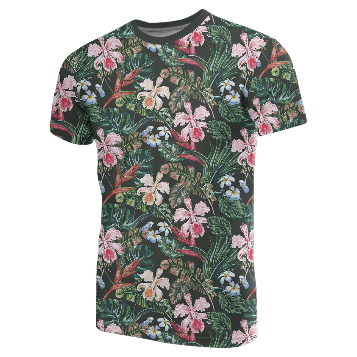 Hawaii Tropical Monstera Leaf Red T Shirt - Polynesian Pride