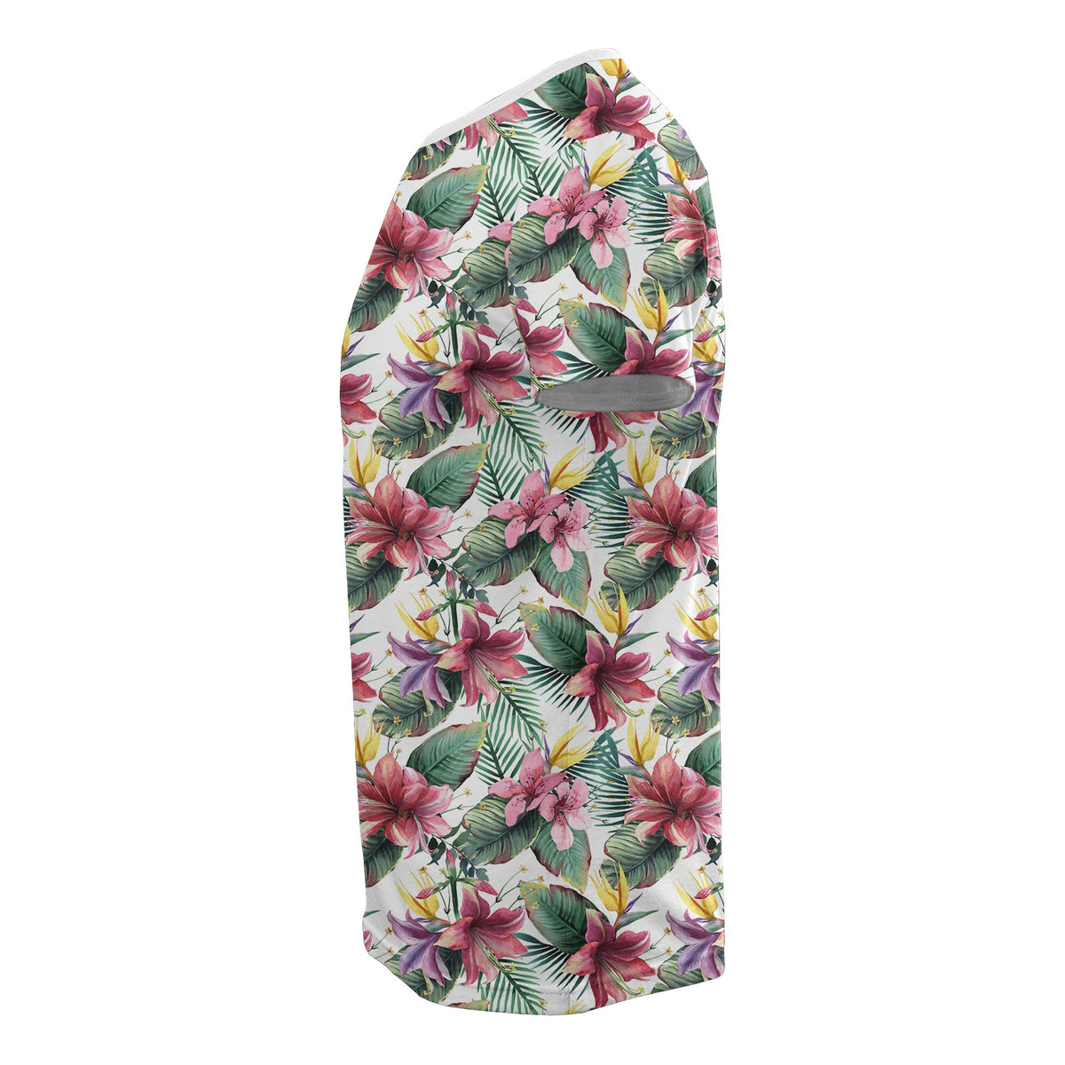 Hawaii Tropical Palm Leaf White T Shirt - Polynesian Pride