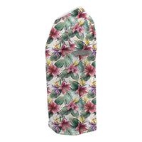 Hawaii Tropical Palm Leaf White T Shirt - Polynesian Pride