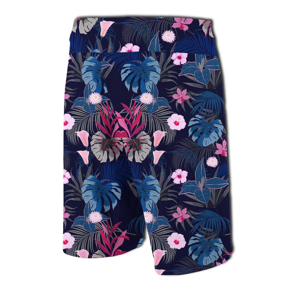 Tropical Palm Tree And Flower Board Shorts - Polynesian Pride